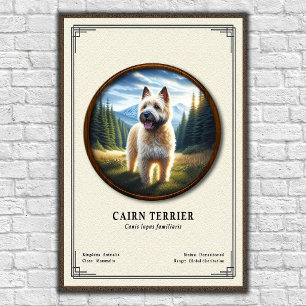 Cairn Terrier Zoölogische Serie Poster