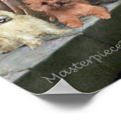 Cairn Terriers (Drie) - De Erkenning Poster (Hoek)