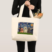 Cairn Terriërs (drie) - Sterrennacht Grote Tote Bag (Voorkant (product))