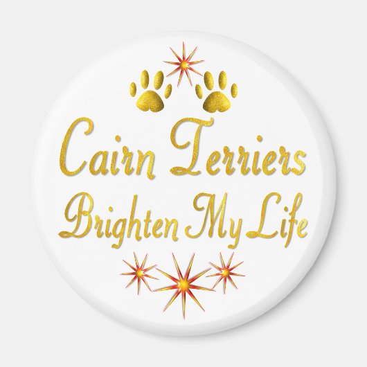 Cairn Terriers fleuren mijn leven Magneet (Voorkant)