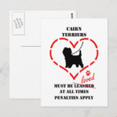 Cairn Terriers Must Be Loved Briefkaart (Voorkant / Achterkant)