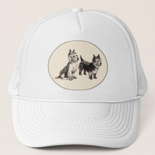 Cairn Terriërs Oude Pen & Inkt Trucker Pet (Voorkant)
