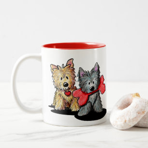 Cairn Terriers Two-Tone Coffee Mok