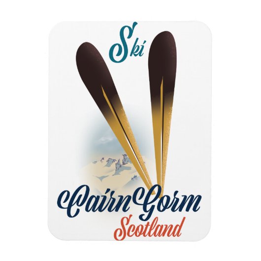 CairnGorm Schotland Ski-poster Magneet (Verticaal)