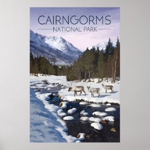 Cairngorms Nationaal Park Schotland Reisposter Poster