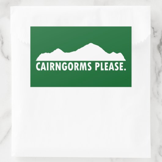 Cairngorms National Park graag Rechthoekige Sticker (Tas)