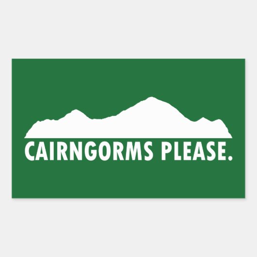 Cairngorms National Park graag Rechthoekige Sticker (Voorkant)