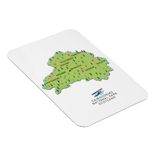 Cairngorms National Park map Magneet