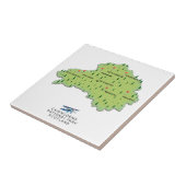 Cairngorms National Park map Tegeltje (Zijkant)