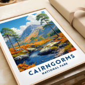 Cairngorms National Park Poster Scotland Wall Art