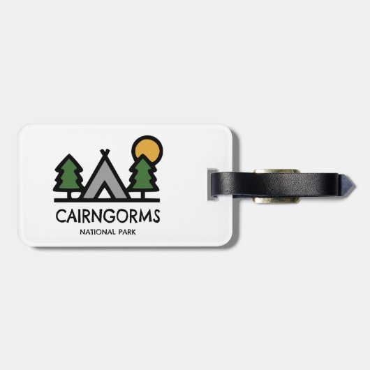 Cairngorms National Park, Schotland Bagagelabel (Achterkant horizontaal)