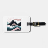 Cairngorms National Park Schotland Gekleurde heuve Bagagelabel (Voorkant horizontaal)