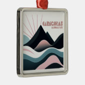 Cairngorms National Park Schotland Gekleurde heuve Metalen Ornament (Rechts)