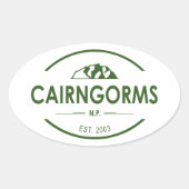 Cairngorms National Park, Schotland Ovale Sticker (Voorkant)