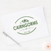 Cairngorms National Park, Schotland Ovale Sticker (Envelop)