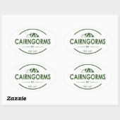 Cairngorms National Park, Schotland Ovale Sticker (Vel)