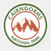 Cairngorms National Park, Schotland Ronde Sticker (Voorkant)