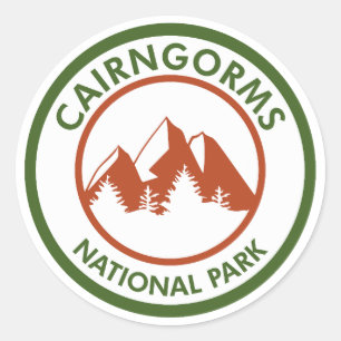 Cairngorms National Park, Schotland Ronde Sticker