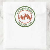 Cairngorms National Park, Schotland Ronde Sticker (Tas)