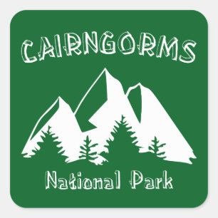 Cairngorms National Park, Schotland Vierkante Sticker