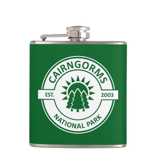 Cairngorms National Park Schotland Zonnebomen Heupfles (Voorkant)