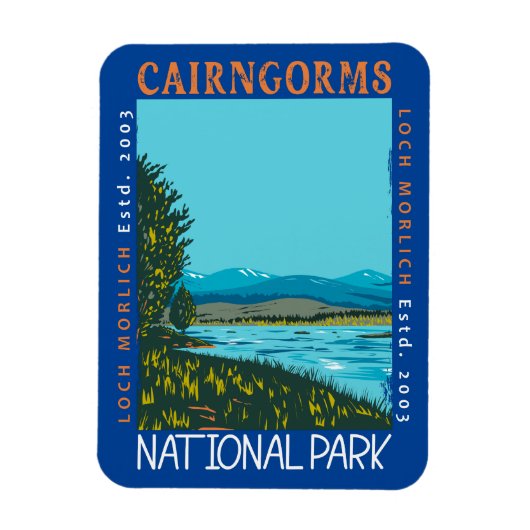 Cairngorms National Park Scotland Distress Magneet (Verticaal)