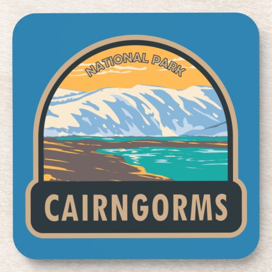 Cairngorms National Park Scotland Loch Etchachan Bier Onderzetter (Voorkant)