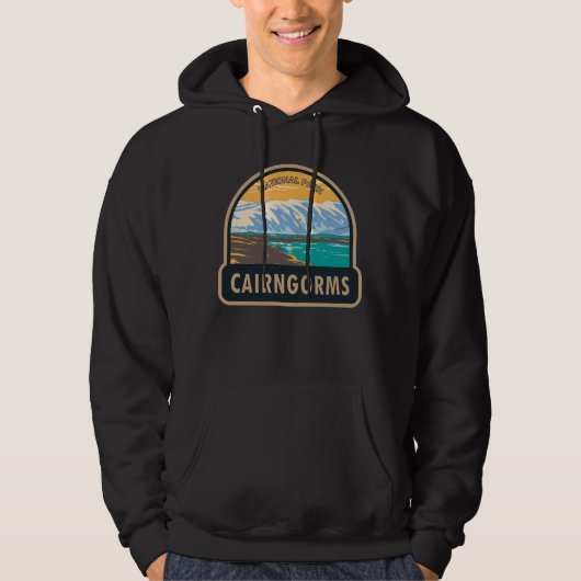 Cairngorms National Park Scotland Loch Etchachan Hoodie (Voorkant)