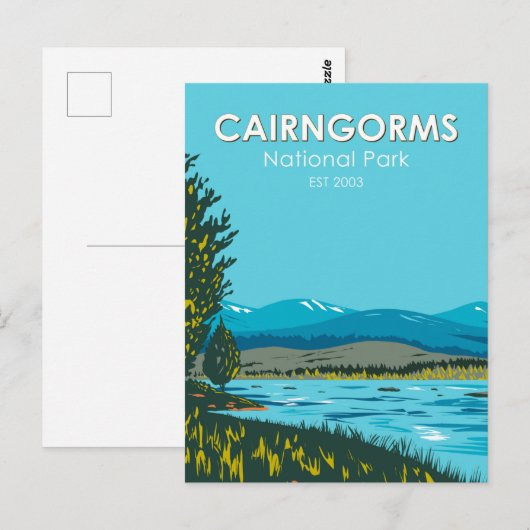 Cairngorms National Park Scotland Loch Morlich Briefkaart (Voorkant / Achterkant)