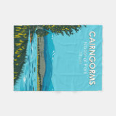 Cairngorms National Park Scotland Loch Morlich Fleece Deken (Voorkant (Horizontaal))
