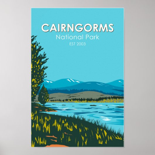 Cairngorms National Park Scotland Loch Morlich Poster (Voorkant)