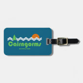 Cairngorms National Park Scotland Retro Bagagelabel (Voorkant horizontaal)