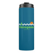 Cairngorms National Park Scotland Retro Thermosbeker (Voorkant)