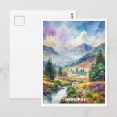 Cairngorms National Park Waterverf Schilderen Briefkaart (Voorkant / Achterkant)