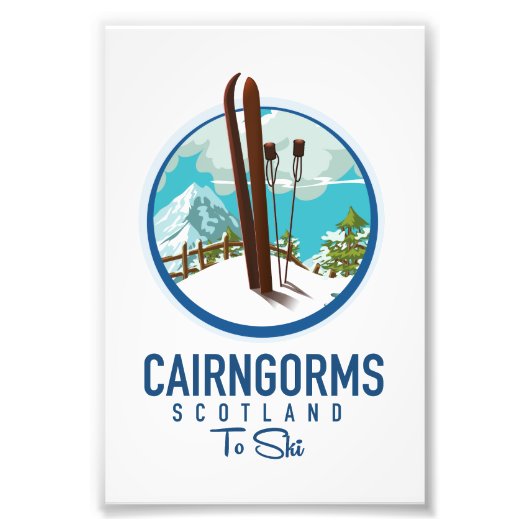 Cairngorms Schotland logo Foto Afdruk (Voorkant)
