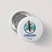 Cairngorms Schotland logo Ronde Button 3,2 Cm (Voorkant /achterkant)