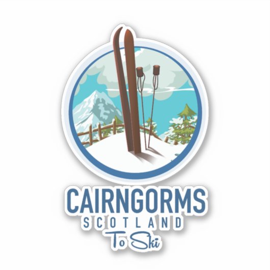 Cairngorms Schotland logo Sticker (Voorkant)