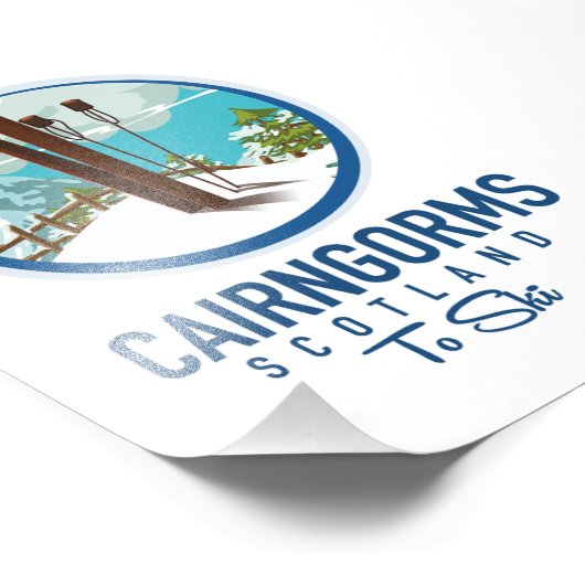 Cairngorms scotland logo foto afdruk (Hoek)