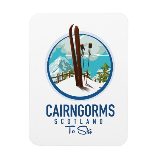 Cairngorms scotland logo magneet (Verticaal)