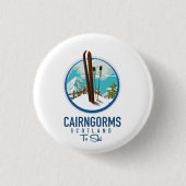 Cairngorms scotland logo ronde button 3,2 cm (Voorkant)