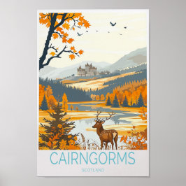 Cairngorms Travel Poster - Schotland Travel Wall