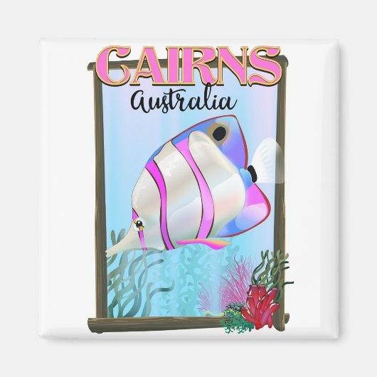Cairns Australia Holiday poster Magneet (Voorkant)