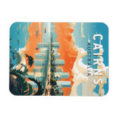 Cairns Australia Travel Art Vintage Magneet (Horizontaal)