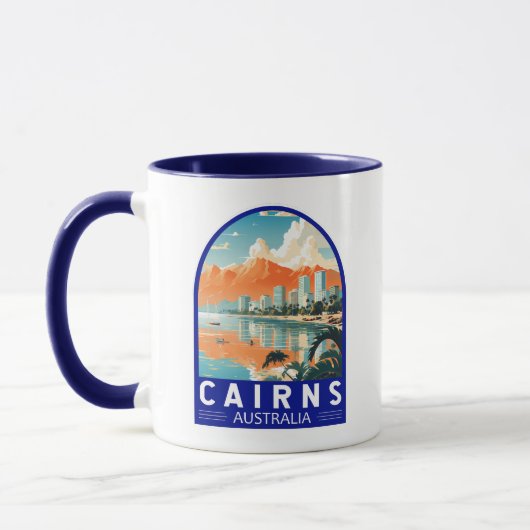 Cairns Australia Travel Art Vintage Mok (Links)