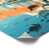 Cairns Australia Travel Art Vintage Poster (Hoek)