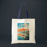 Cairns Australia Travel Art Vintage Tote Bag<br><div class="desc">Cairns retro vector reisontwerp. Cairns is een stad in Queensland,  Australië,  aan de tropische noordoostkust van Far North Queensland. Het werd opgericht in 1876 en wordt beschouwd als de toegangspoort tot het Great Barrier Reef van Australië en het regenwoud van de natte tropen.</div>