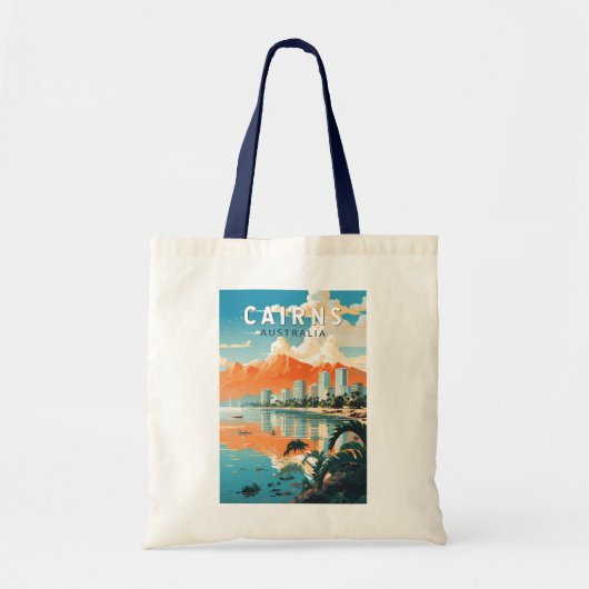 Cairns Australia Travel Art Vintage Tote Bag (Voorkant)