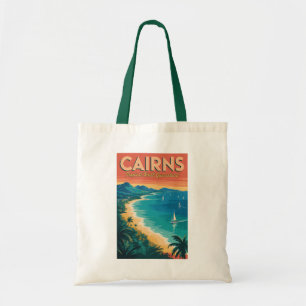 Cairns Australië Illustratie Reis Kunst Vintage Tote Bag