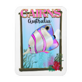 Cairns Australië vakantieposter Magneet (Verticaal)