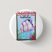 Cairns Australië vakantieposter Ronde Button 3,2 Cm (Voorkant)